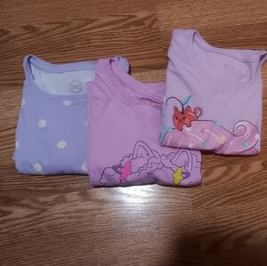 Purple and Pink Kids Pajamas Set